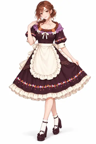 キャンディナイトのハロウィンメイドの着用例