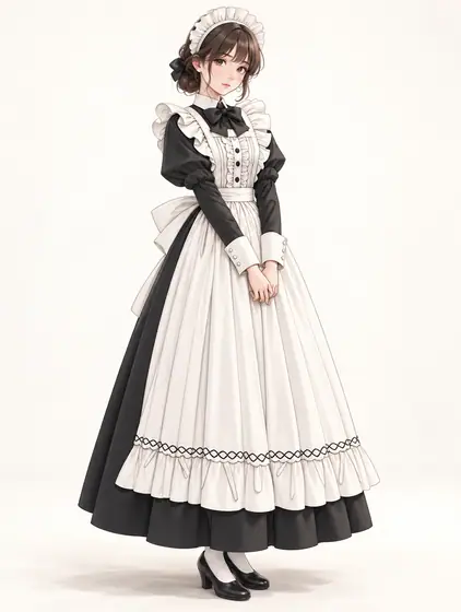 クラシカルモノクロメイド