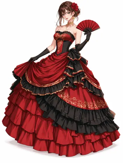 深紅の悪役令嬢ロココの着用例