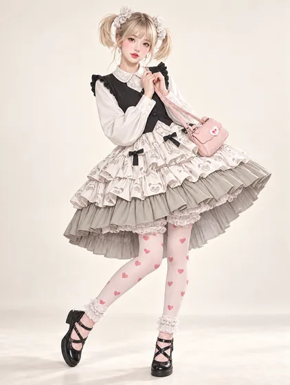 象牙ラッフルのカフェドールの着用例