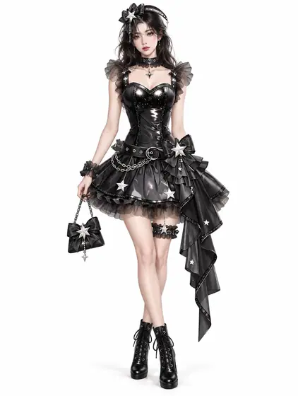 漆黒星のゴシックアイドルの着用例