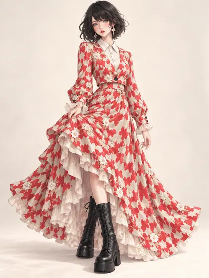 朱花のギャラリーセットの着用例